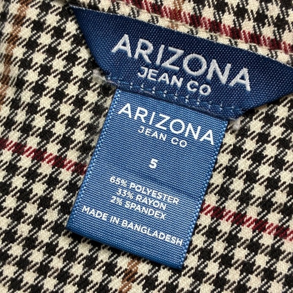 EUC Vintage Small Arizona Gray White Mini Checkered Plaid Skirt Clueless School - Picture 2 of 7